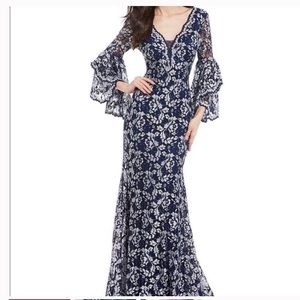 Betsy & Adam floral lace mermaid gown